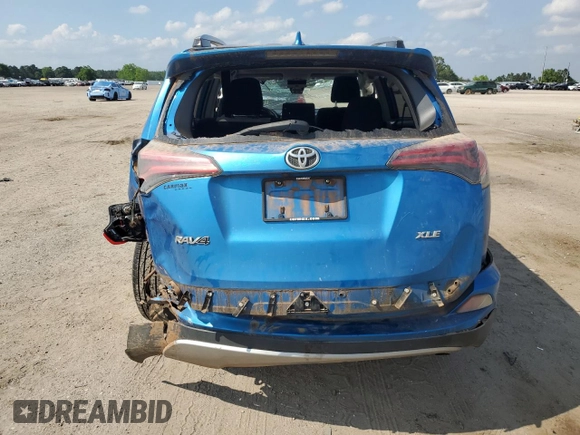 2018 Toyota RAV4 XLE with VIN JTMWFREVXJJ195182, listed as a Copart auction lot 54820055 with 165,987 mi miles and Non repairable. Bid and sale history available at DreamBid. Image 6.