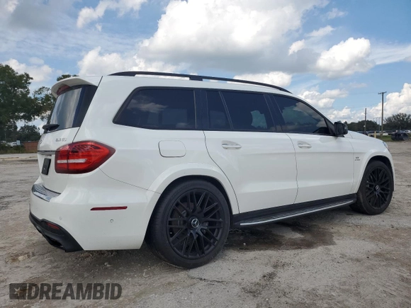 2017 Mercedes-Benz GLS with VIN 4JGDF7FE9HA871556, listed as a Copart auction lot 74017774 with 0 mi miles and Salvage Title. Bid and sale history available at carsss.com. Image 3.