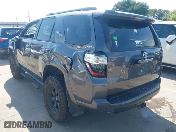 2021 Toyota 4Runner TRD Off Road Premium with VIN JTERU5JRXM5970786, listed as a IAAI auction lot 42249655 with 49,873 mi miles and . Bid and sale history available at DreamBid. Image 3.