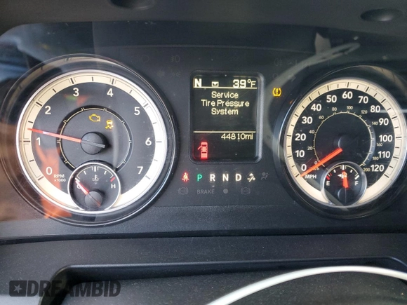 2018 Ram 1500 Express with VIN 3C6JR6AT4JG250464, listed as a Copart auction lot 81504004 with 44,810 mi miles and Salvage title. Bid and sale history available at DreamBid. Image 9.