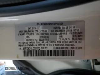 2020 Mazda CX-9 Touring with VIN JM3TCBCY1L0414112, listed as a Copart auction lot 58260255 with 66,773 mi miles and Salvage title. Bid and sale history available at DreamBid. Image 13.