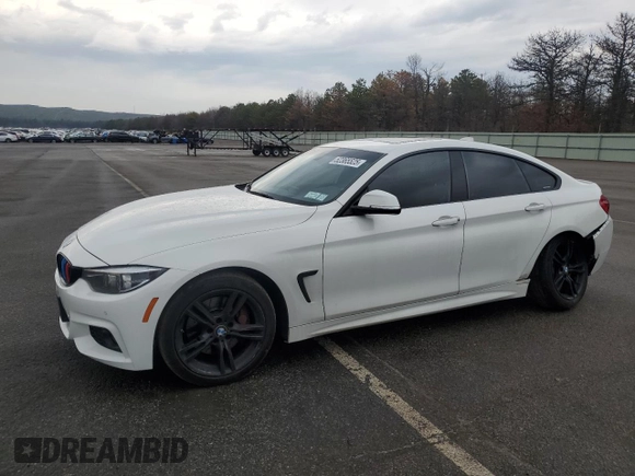 2018 BMW 4 Series 430i xDrive with VIN WBA4J3C53JBG90792, listed as a Copart auction lot 52365525 with 107,238 mi miles and Salvage Title. Bid and sale history available at DreamBid. Image 1.