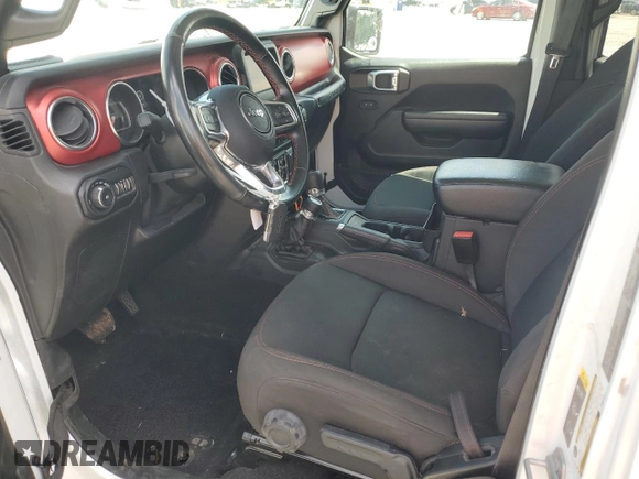 2021 Jeep Wrangler Unlimited Rubicon with VIN 1C4HJXFN6MW685250, listed as a Copart auction lot 55730915 with 48,049 mi miles and Salvage Title. Bid and sale history available at DreamBid. Image 7.