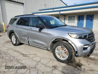 2022 Ford Explorer XLT with VIN 1FMSK8DH2NGB06154, listed as a Copart auction lot 45265545 with 93,803 mi miles and Salvage Title. Bid and sale history available at DreamBid. Image 4.