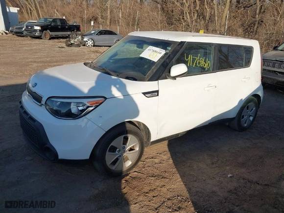 2016 Kia Soul with VIN KNDJN2A22G7362222, listed as a IAAI auction lot 41768610 with NaN miles. Bid and sale history available at carsss.com. Image 2.