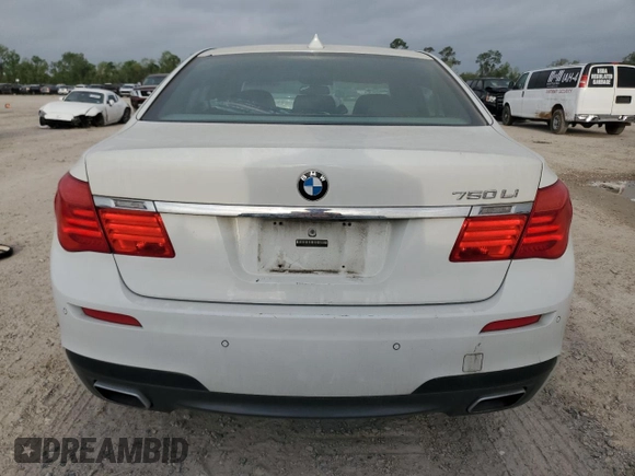 2011 BMW 7 Series 750Li with VIN WBAKB8C51BC852154, listed as a Copart auction lot 51530235 with 109,691 mi miles and Salvage Title. Bid and sale history available at carsss.com. Image 6.