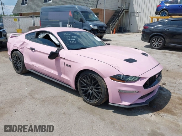 2020 Ford Mustang GT z VIN 1FA6P8CF5L5167150, wystawiony jako IAAI lot #42532222 z przebiegiem 72 292 mil mil oraz . Historia ofert i sprzedaży dostępna na DreamBid. Obrazek 1.