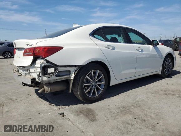2018 Acura TLX w/Technology Pkg with VIN 19UUB1F5XJA000346, listed as a Copart auction lot 49970485 with 27,433 mi miles and Salvage Title. Bid and sale history available at carsss.com. Image 3.