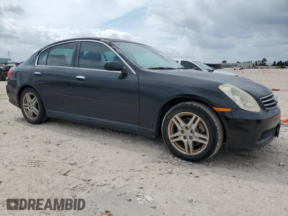 2005 Infiniti G35 Sedan with VIN JNKCV51E85M203979, listed as a Copart auction lot 54966415 with 286,532 mi miles and Clean Title. Bid and sale history available at carsss.com. Image 4.