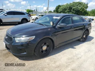 2014 Ford Police Interceptor with VIN 1FAHP2MK4EG185549, listed as a Copart auction lot 62405665 with 171,415 mi miles and Salvage title. Bid and sale history available at DreamBid. Image 1.