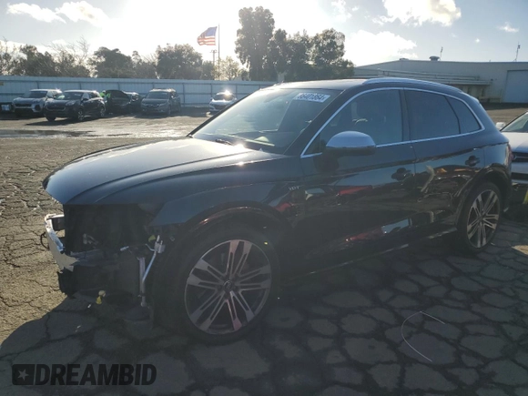 2018 Audi SQ5 Premium Plus with VIN WA1A4AFY0J2036475, listed as a Copart auction lot 86401864 with 85,061 mi miles and Salvage Title. Bid and sale history available at DreamBid. Image 1.