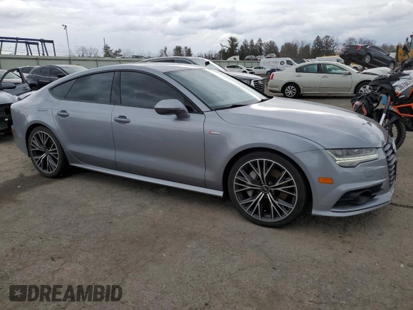 2017 Audi A7 Prestige with VIN WAU22AFC7HN049024, listed as a Copart auction lot 82763423 with 53,322 mi miles. Bid and sale history available at carsss.com. Image 4.