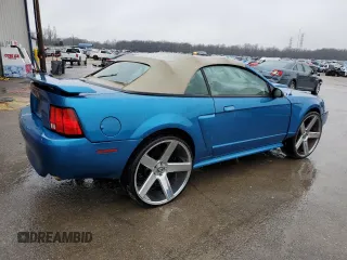 2003 Ford Mustang GT Deluxe with VIN 1FAFP45X73F372770, listed as a Copart auction lot 44798015 with 167,655 mi miles and Salvage Title. Bid and sale history available at carsss.com. Image 3.