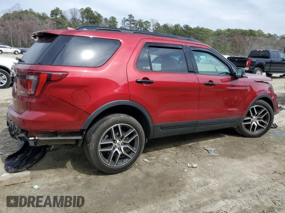 2017 Ford Explorer Sport with VIN 1FM5K8GT3HGE34118, listed as a Copart auction lot 49707465 with 82,042 mi miles and Salvage title. Bid and sale history available at DreamBid. Image 3.