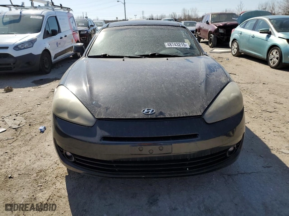 2008 Hyundai Tiburon GT with VIN KMHHN66F18U286993, listed as a Copart auction lot 48743215 with 181,936 mi miles and Salvage Title. Bid and sale history available at carsss.com. Image 5.