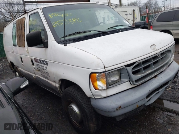 2001 Ford Econoline Cargo with VIN 1FTNE24241HB43552, listed as a IAAI auction lot 41957251 with Not Provided miles. Bid and sale history available at carsss.com. Image 1.