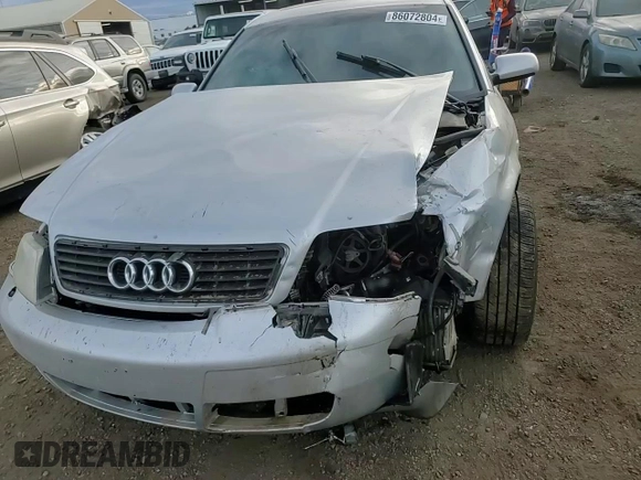 2001 Audi A6 with VIN WAUED54B11N150848, listed as a Copart auction lot 86072804 with 0 mi miles and Salvage Title. Bid and sale history available at carsss.com. Image 11.