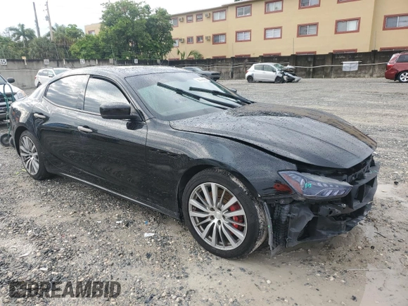 2016 Maserati Ghibli S with VIN ZAM57RSA9G1168795, listed as a Copart auction lot 56145895 with 77,864 mi miles and Salvage title. Bid and sale history available at DreamBid. Image 4.