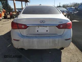 2014 Infiniti Q50 Premium with VIN JN1BV7AP0EM677325, listed as a Copart auction lot 47006435 with 137,238 mi miles and Salvage Title. Bid and sale history available at carsss.com. Image 6.