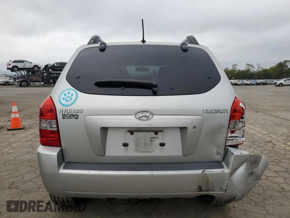 2008 Hyundai Tucson GLS with VIN KM8JM12B08U870022, listed as a Copart auction lot 74515504 with 200,653 mi miles and Salvage Title. Bid and sale history available at carsss.com. Image 6.