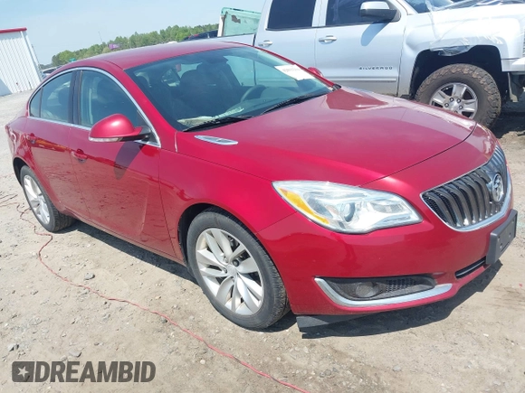 2015 Buick Regal with VIN 2G4GK5EX6F9295420, listed as a IAAI auction lot 42033214 with 90,774 mi miles and . Bid and sale history available at DreamBid. Image 1.