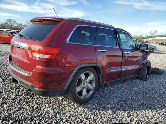 2012 Jeep Grand Cherokee Overland with VIN 1C4RJFCG1CC113295, listed as a Copart auction lot 49785785 with 0 mi miles and Salvage Title. Bid and sale history available at carsss.com. Image 3.