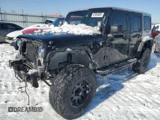 2013 Jeep Wrangler Unlimited Sport z VIN 1C4BJWDG7DL621806, wystawiony jako Copart lot #87604805 z przebiegiem 158 885 mil mil oraz Szkoda całkowita • Salvage title. Historia ofert i sprzedaży dostępna na DreamBid. Obrazek 1.