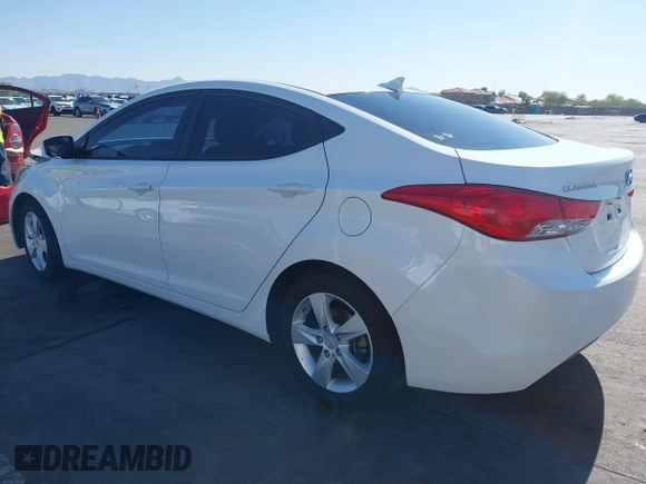 2013 Hyundai Elantra GLS with VIN 5NPDH4AE4DH248613, listed as a IAAI auction lot 41969664 with 120,173 mi miles and . Bid and sale history available at DreamBid. Image 3.