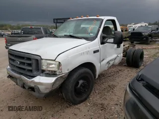 2004 Ford F-350 with VIN 1FDWF36P44EC05243, listed as a Copart auction lot 37153244 with 221,116 mi miles and Salvage title. Bid and sale history available at DreamBid. Image 1.