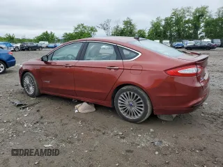 2014 Ford Fusion Titanium Hybrid with VIN 3FA6P0RU4ER387323, listed as a Copart auction lot 57107195 with Not provided miles and Salvage title. Bid and sale history available at DreamBid. Image 2.