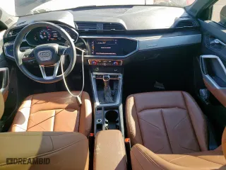2021 Audi Q3 S line Premium with VIN WA1DECF36M1014758, listed as a Copart auction lot 50203515 with 59,589 mi miles and Salvage Title. Bid and sale history available at carsss.com. Image 8.