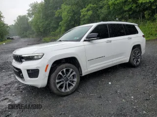 2021 Jeep Grand Cherokee Overland with VIN 1C4RJKDG3M8129610, listed as a Copart auction lot 59882745 with 93,536 mi miles and Salvage title. Bid and sale history available at DreamBid. Image 1.