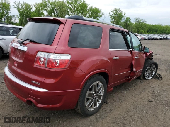 2012 GMC Acadia Denali z VIN 1GKKVTED5CJ204030, wystawiony jako Copart lot #56695775 z przebiegiem 77 717 mil mil oraz Szkoda całkowita • Salvage title. Historia ofert i sprzedaży dostępna na DreamBid. Obrazek 3.