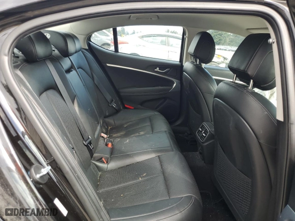 2019 Genesis G70 2.0T Advanced with VIN KMTG64LA6KU015298, listed as a Copart auction lot 50464495 with 77,203 mi miles and Salvage Title. Bid and sale history available at carsss.com. Image 10.