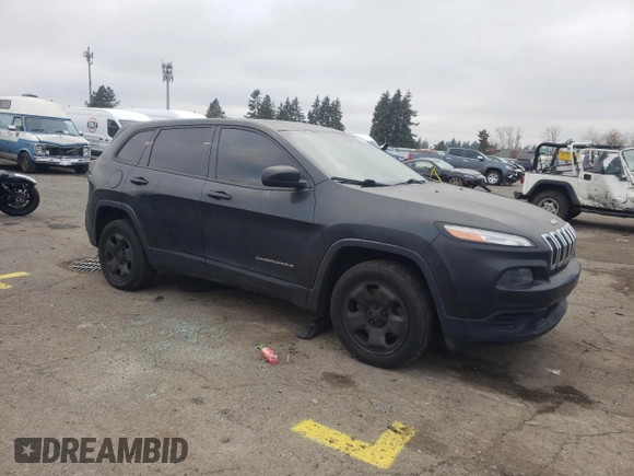 2014 Jeep Cherokee Sport with VIN 1C4PJMAB2EW268331, listed as a Copart auction lot 69627902 with 99,567 mi miles and Salvage Title. Bid and sale history available at carsss.com. Image 4.