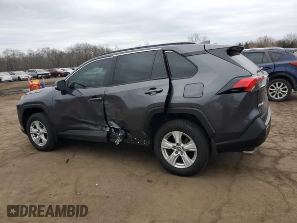 2019 Toyota RAV4 XLE with VIN 2T3P1RFV3KW044091, listed as a Copart auction lot 48116145 with 46,008 mi miles and Salvage Title. Bid and sale history available at DreamBid. Image 2.