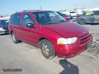 2002 Nissan Quest GXE with VIN 4N2ZN15T92D805926, listed as a IAAI auction lot 41576725 with 226,920 mi miles. Bid and sale history available at carsss.com. Image 1.
