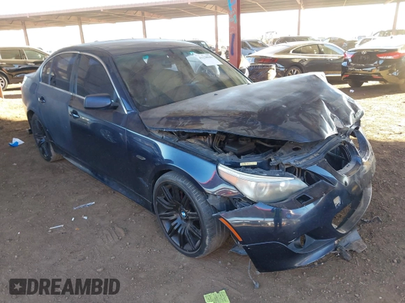 2006 BMW 5 Series 550i with VIN WBANB53566CP02302, listed as a IAAI auction lot 41238940 with 117,939 mi miles and . Bid and sale history available at DreamBid. Image 1.