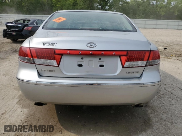 2006 Hyundai Azera SE with VIN KMHFC46FX6A087229, listed as a Copart auction lot 58816365 with Not provided miles and Non repairable. Bid and sale history available at DreamBid. Image 6.