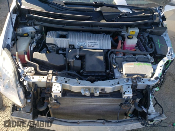 2012 Toyota Prius One with VIN JTDKN3DU8C5485018, listed as a Copart auction lot 42490045 with 56,279 mi miles and Salvage Title. Bid and sale history available at DreamBid. Image 11.