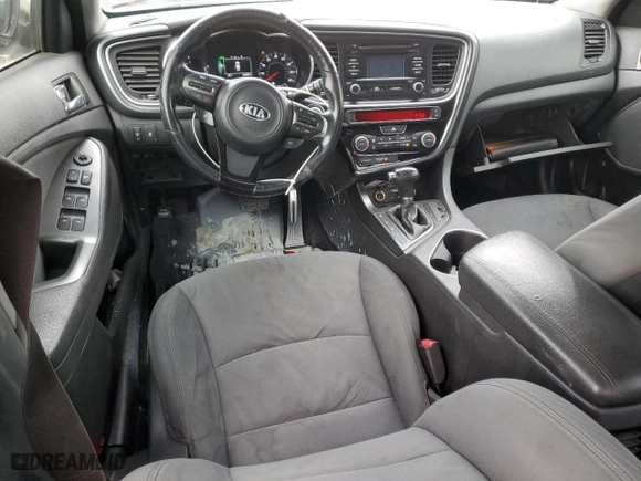 2014 Kia Optima Hybrid LX with VIN KNAGM4AD5E5071360, listed as a Copart auction lot 45170885 with NaN miles and Salvage Title. Bid and sale history available at carsss.com. Image 8.