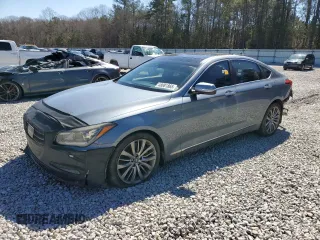 2015 Hyundai Genesis 5.0L with VIN KMHGN4JF8FU060681, listed as a Copart auction lot 48081865 with 159,216 mi miles and Salvage Title. Bid and sale history available at carsss.com. Image 1.
