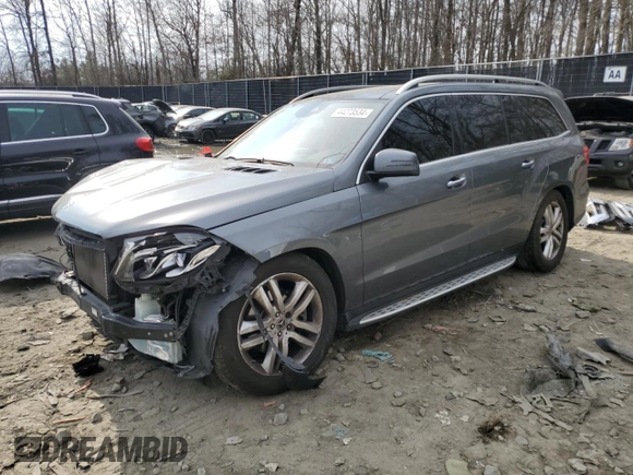 2018 Mercedes-Benz GLS 450 with VIN 4JGDF6EE4JB082713, listed as a Copart auction lot 44273534 with 61,301 mi miles and . Bid and sale history available at DreamBid. Image 1.