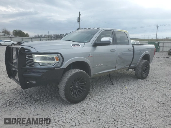 2021 Ram 2500 Laramie with VIN 3C6UR5FL7MG671289, listed as a Copart auction lot 44060965 with 90,716 mi miles and Salvage Title. Bid and sale history available at carsss.com. Image 1.