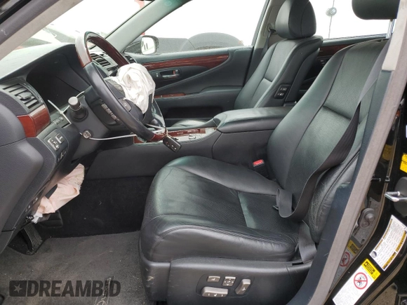 2007 Lexus LS 460 L with VIN JTHGL46F675000248, listed as a Copart auction lot 57568765 with Not provided miles and Salvage title. Bid and sale history available at DreamBid. Image 7.
