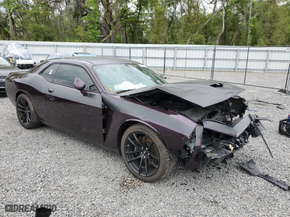 2021 Dodge Challenger R/T Scat Pack Widebody with VIN 2C3CDZFJ0MH586517, listed as a Copart auction lot 45920684 with 35,244 mi miles and Salvage Title. Bid and sale history available at carsss.com. Image 4.