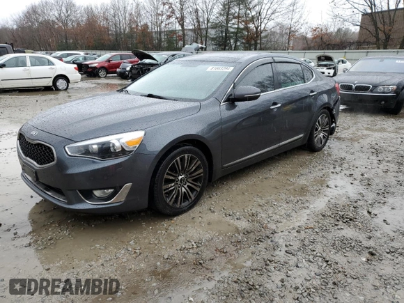 2016 Kia Cadenza Premium with VIN KNALN4D76G5211243, listed as a Copart auction lot 81663394 with 123,177 mi miles and Salvage Title. Bid and sale history available at carsss.com. Image 1.