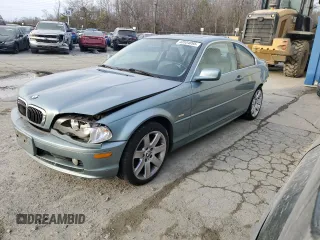 2002 BMW 3 Series 325Ci z VIN WBABN33452PG59471, wystawiony jako Copart lot #43534095 z przebiegiem 178 181 mil mil oraz Szkoda całkowita • Salvage title. Historia ofert i sprzedaży dostępna na DreamBid. Obrazek 1.
