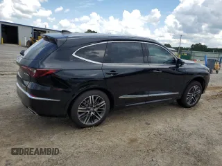 2025 Acura MDX Advance with VIN 5J8YE1H89SL024448, listed as a Copart auction lot 63083325 with 2,697 mi miles and Salvage title. Bid and sale history available at DreamBid. Image 3.