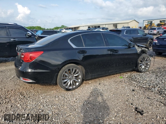 2016 Acura RLX Tech Pkg with VIN JH4KC1F58GC001638, listed as a Copart auction lot 55614355 with 66,701 mi miles and Salvage Title. Bid and sale history available at carsss.com. Image 3.